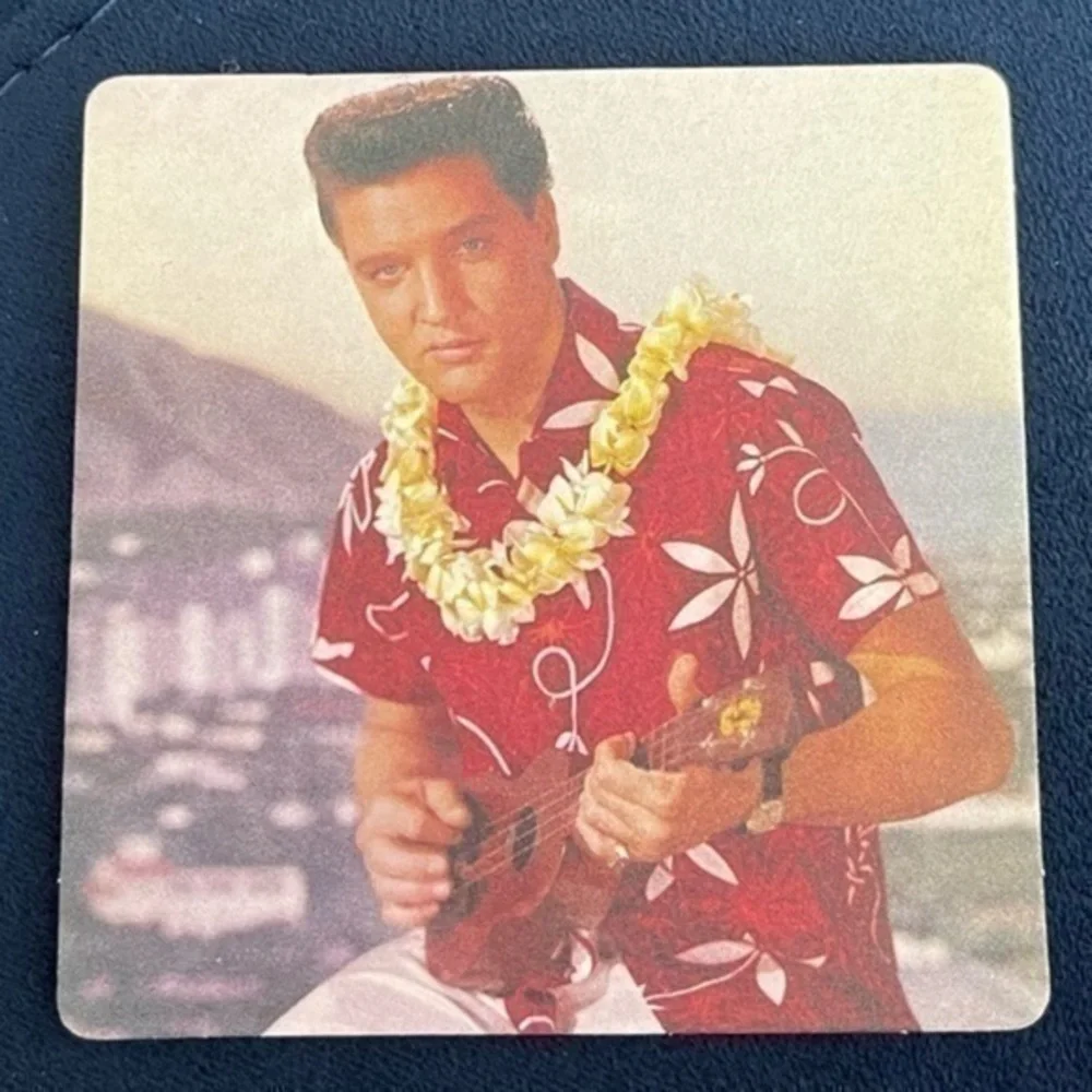 2!! ELVIS!! BLUE HAWAII!! Vintage Drink/Bar Coasters!!
